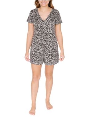 Smash + Tess The Sunday Shorty Grey Lola Leopard